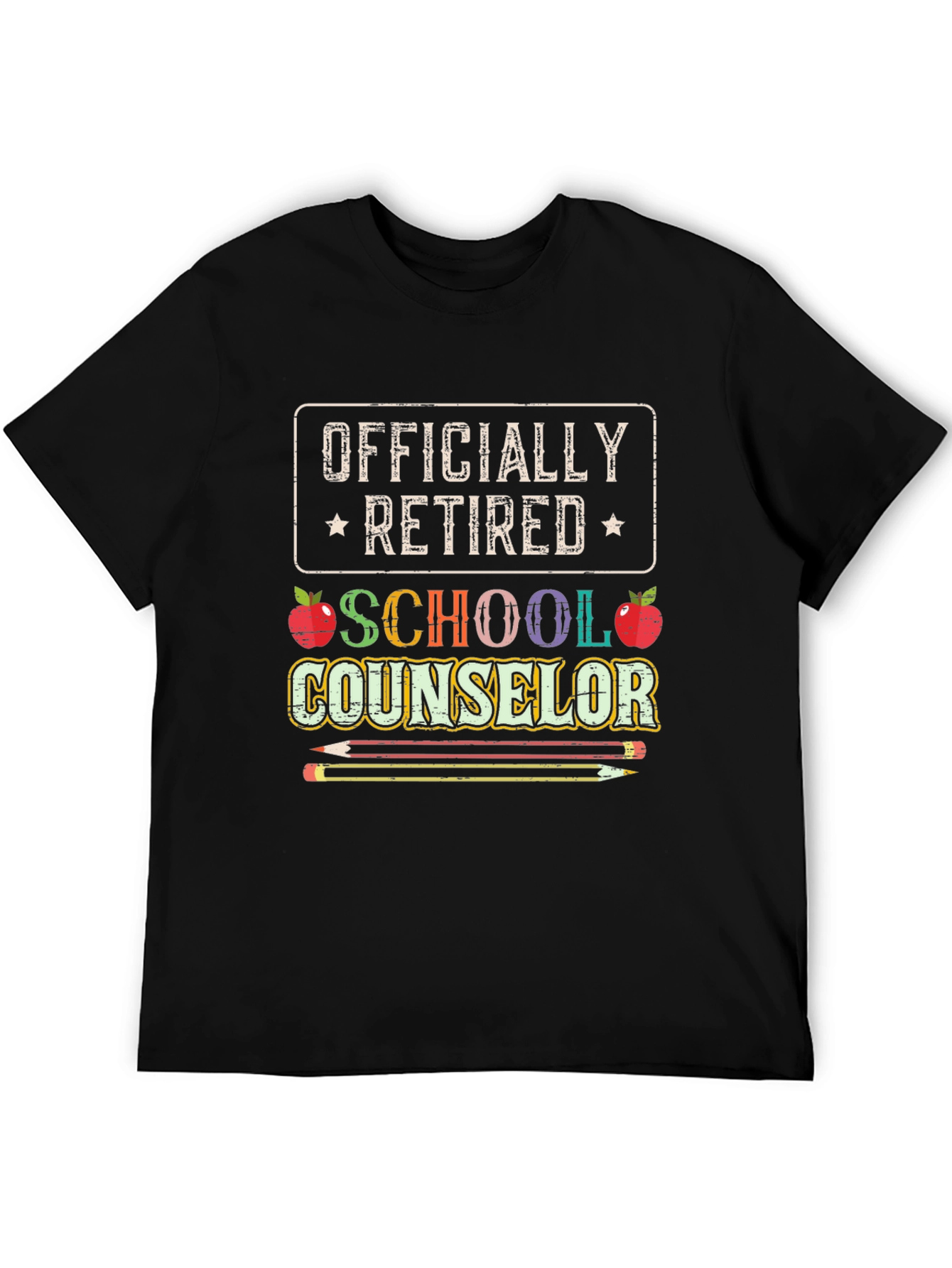 Officially Retired School Counselor Graphic T-Shirt