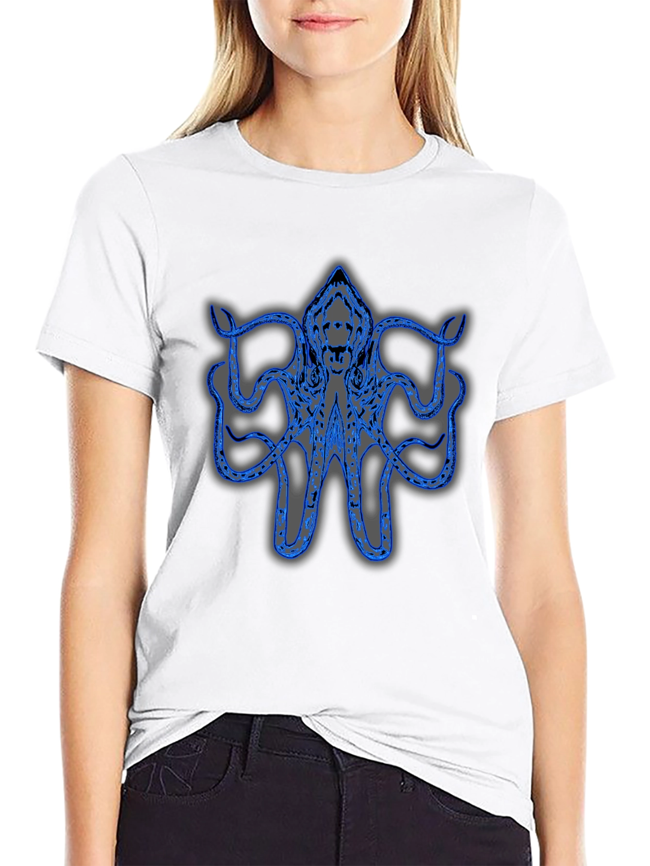 Blue Octopus Graphic Tee
