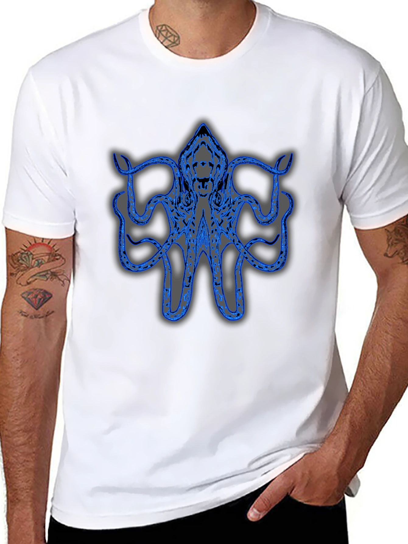 Blue Octopus Graphic Tee