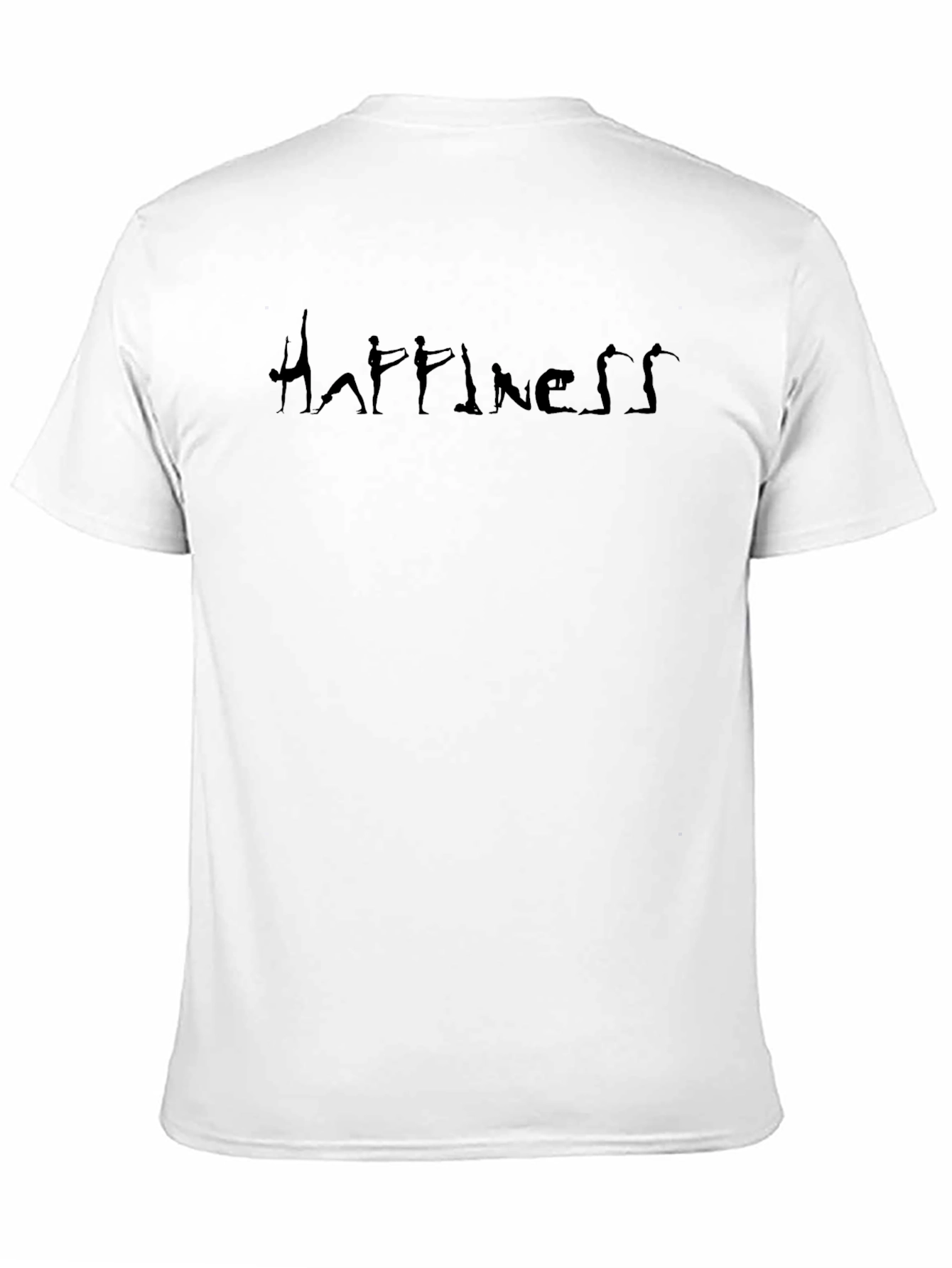 Yoga Happiness Black T-Shirt