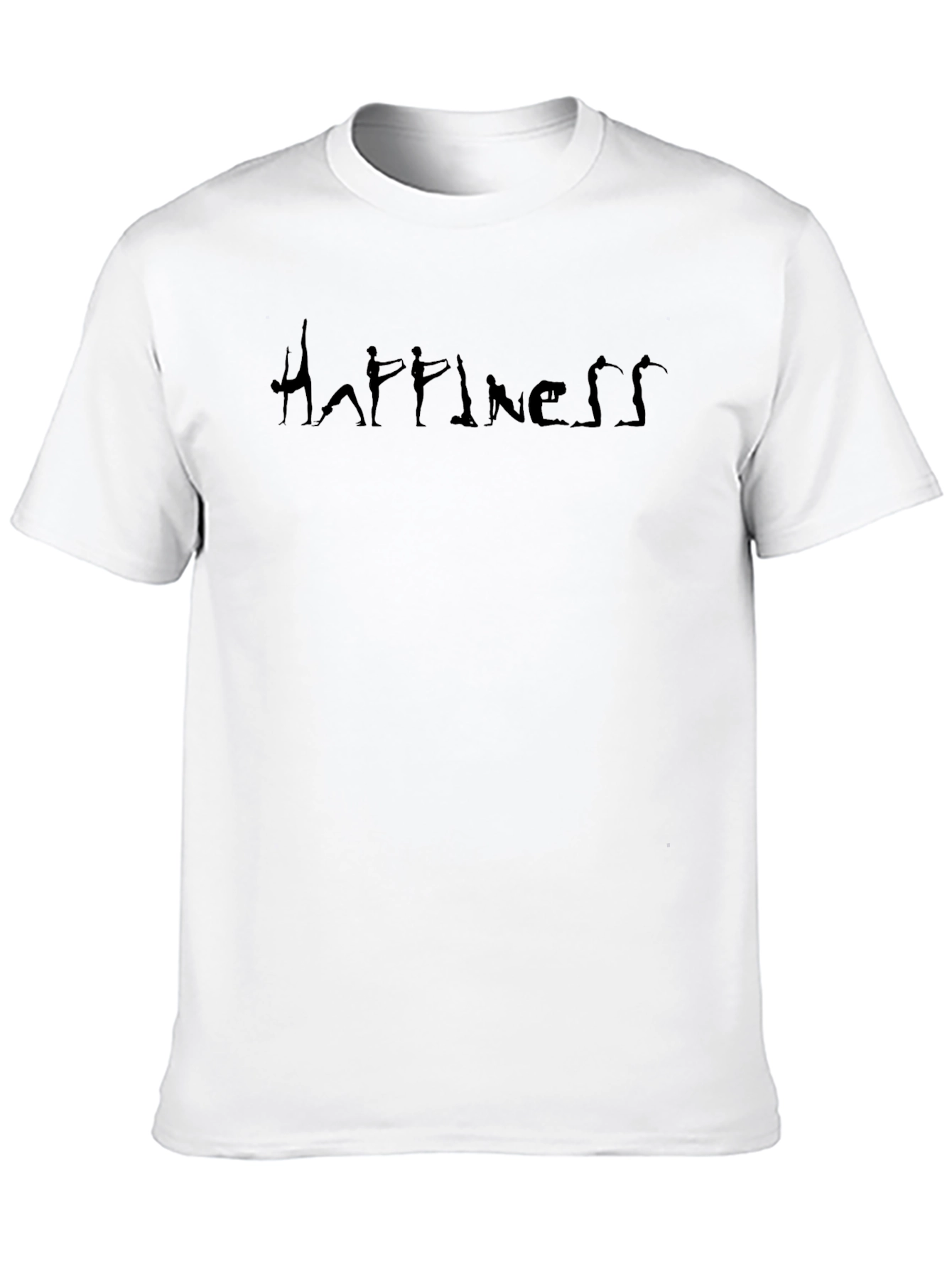 Yoga Happiness Black T-Shirt