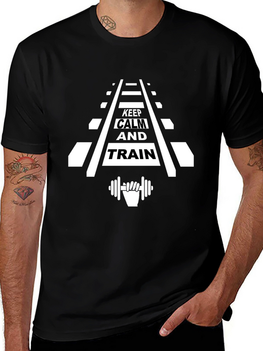 Keep Calm & Train Black T-Shirt