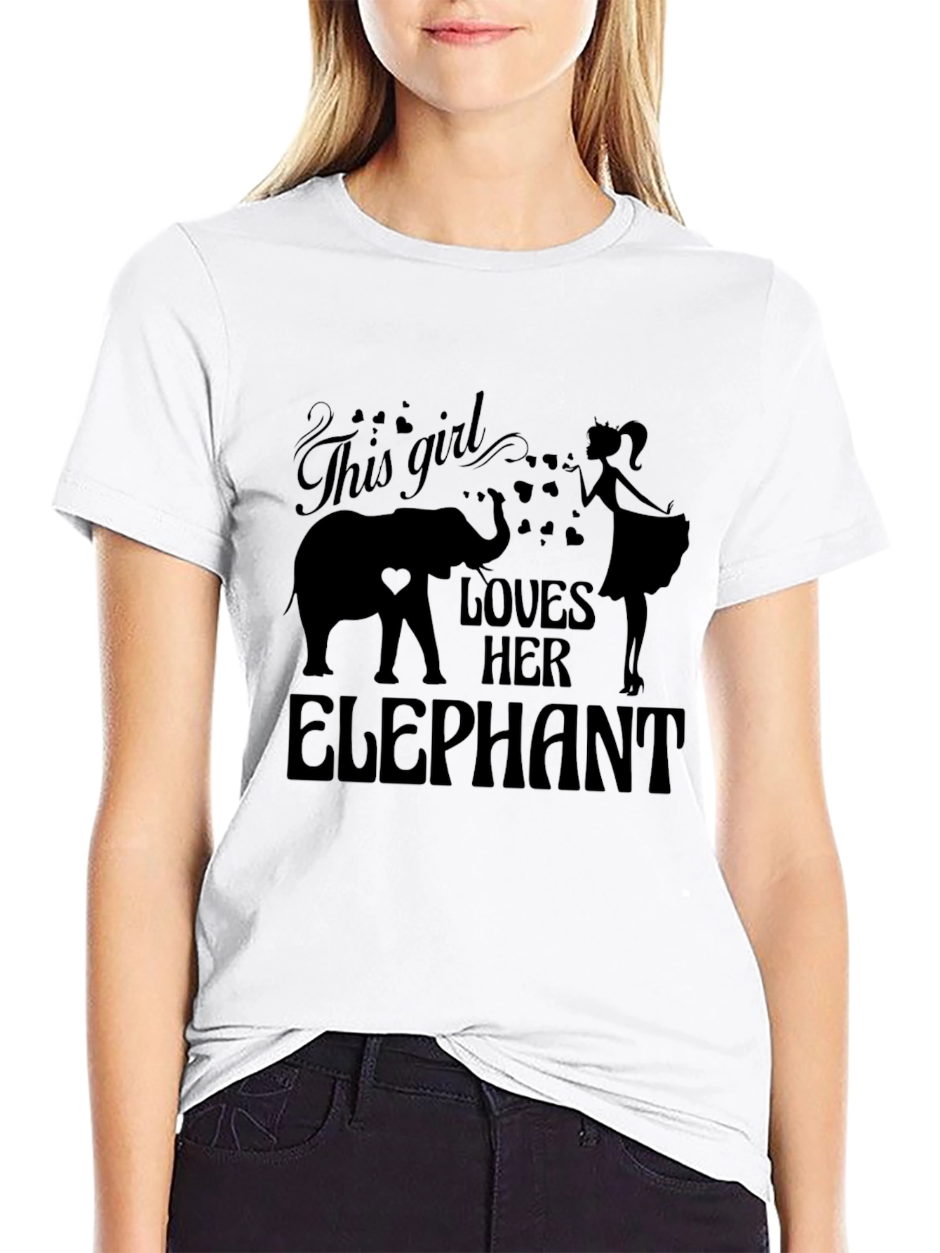 Girl Loves Her Elephant T-Shirt
