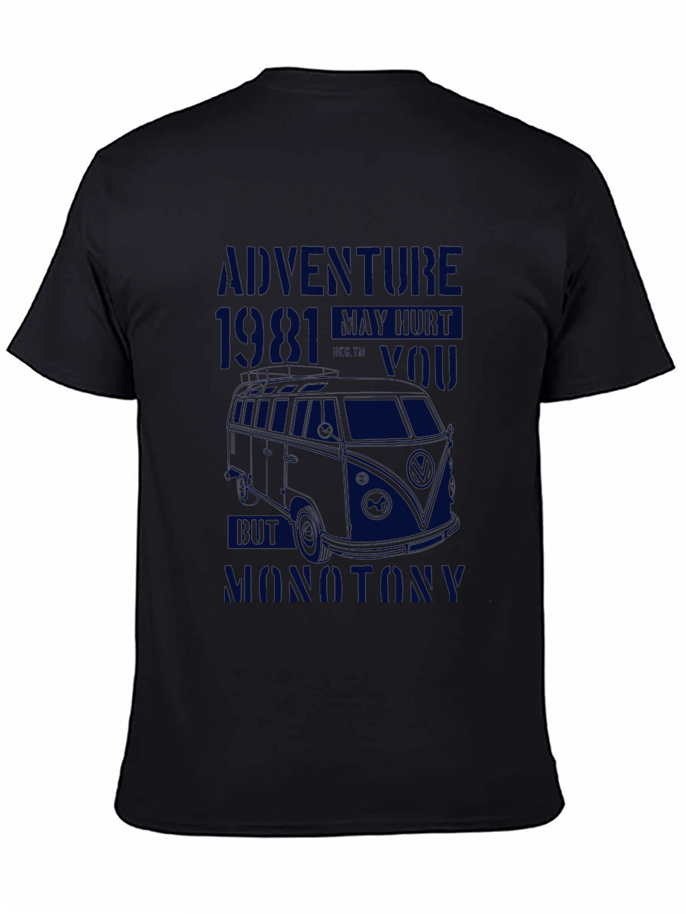 Adventure Awaits T-Shirt: 1981 VW Bus Design