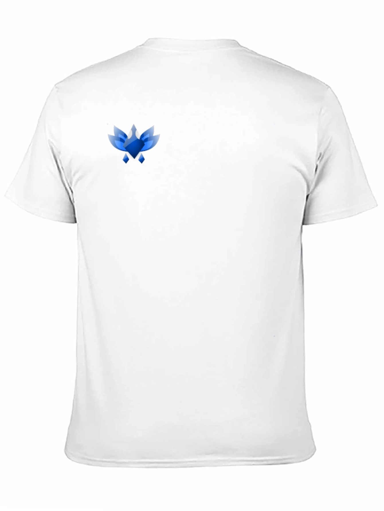 Mens Black Tee with Abstract Blue Graphic