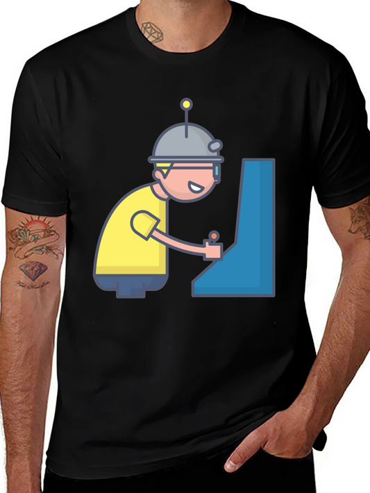 Retro Gamer T-Shirt - Black Cotton Tee