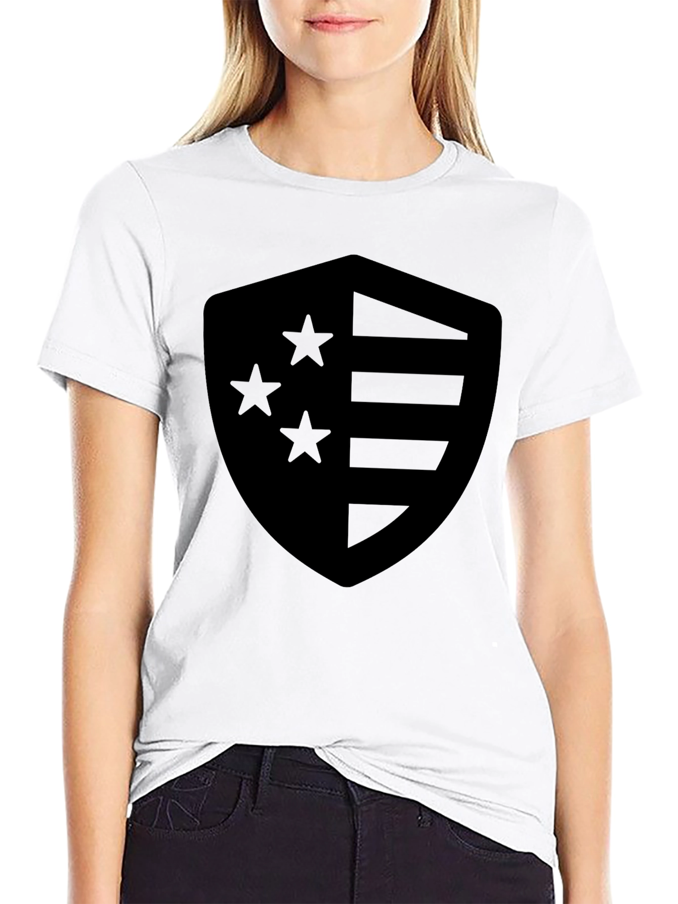 American Shield Graphic Tee - Black