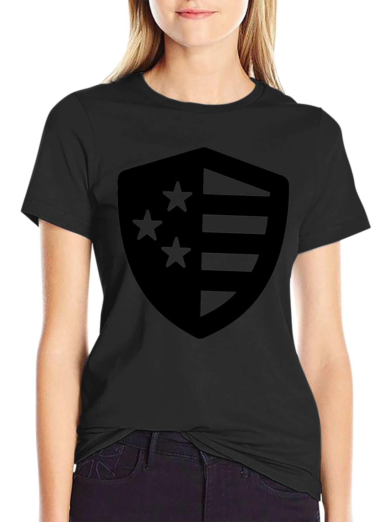 American Shield Graphic Tee - Black