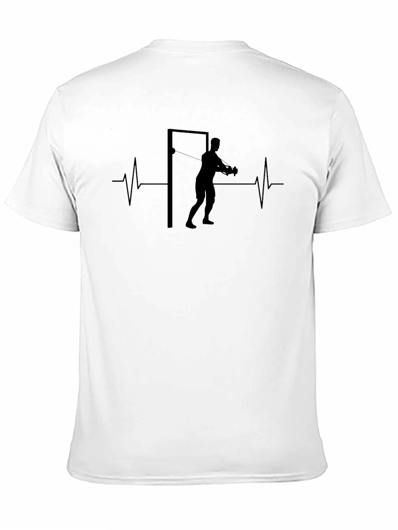 Workout Heartbeat T-Shirt - Black
