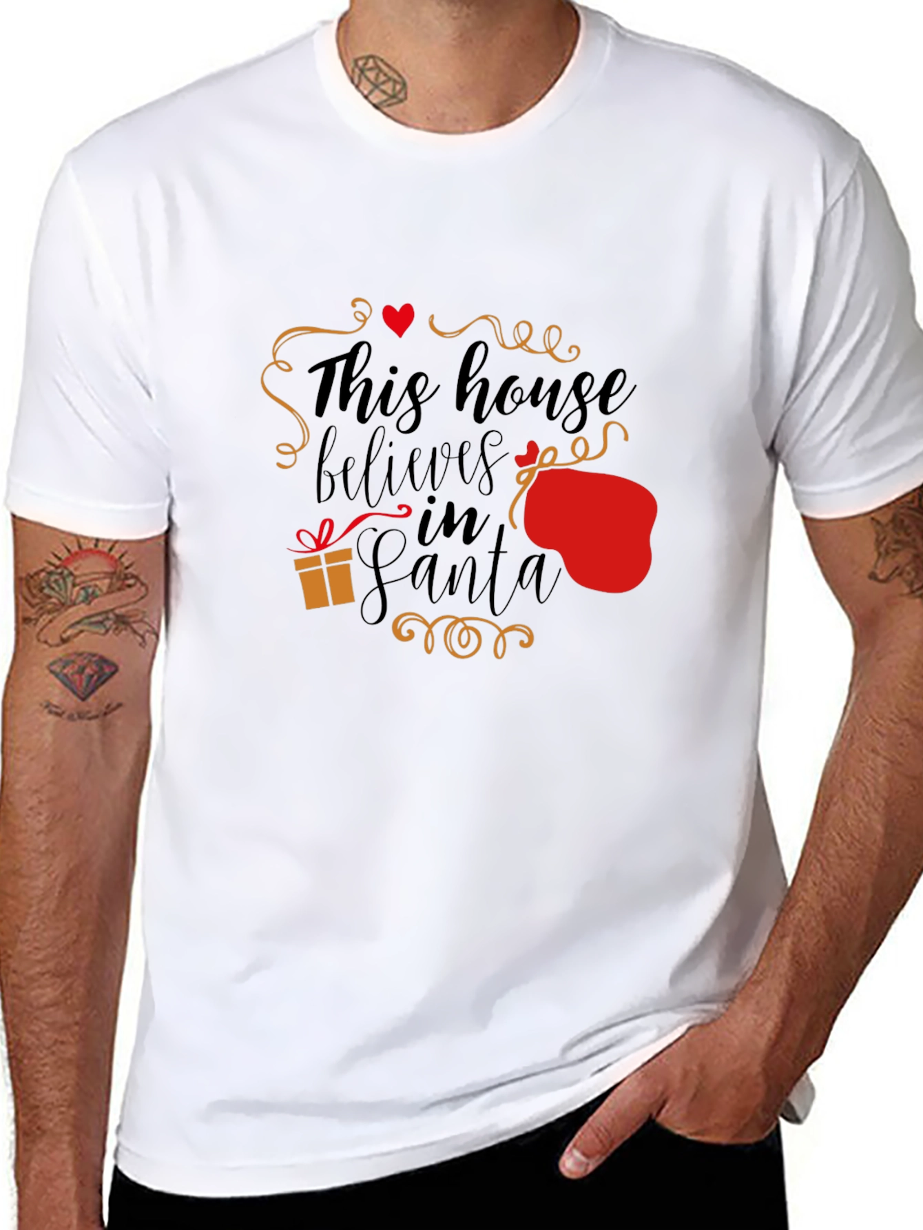 Festive Santa Believer T-Shirt