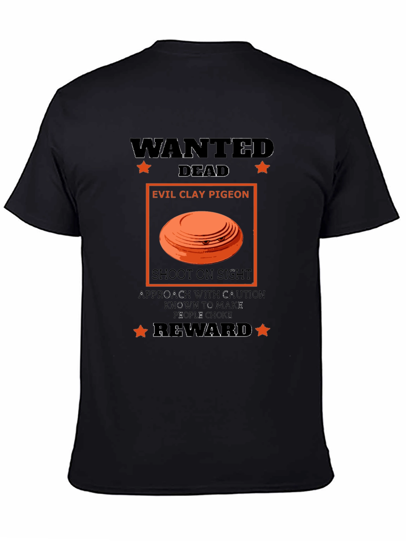 Wanted Dead Evil Clay Pigeon T-Shirt