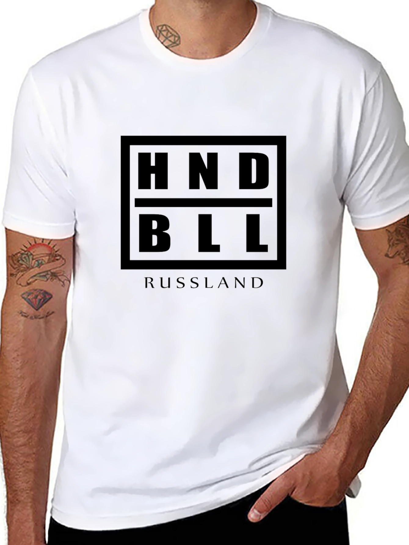 Black HNDBLL Russland T-Shirt