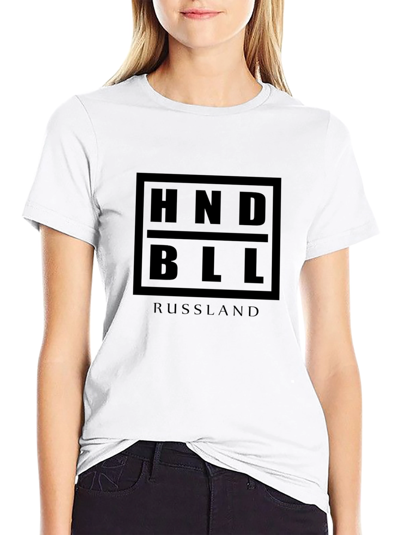 Black HNDBLL Russland T-Shirt