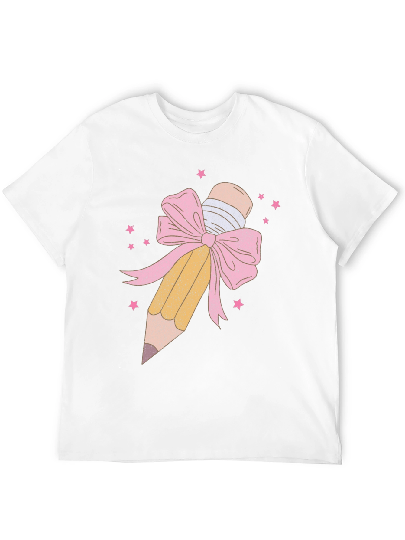 Pencil & Bow Graphic Tee - Black