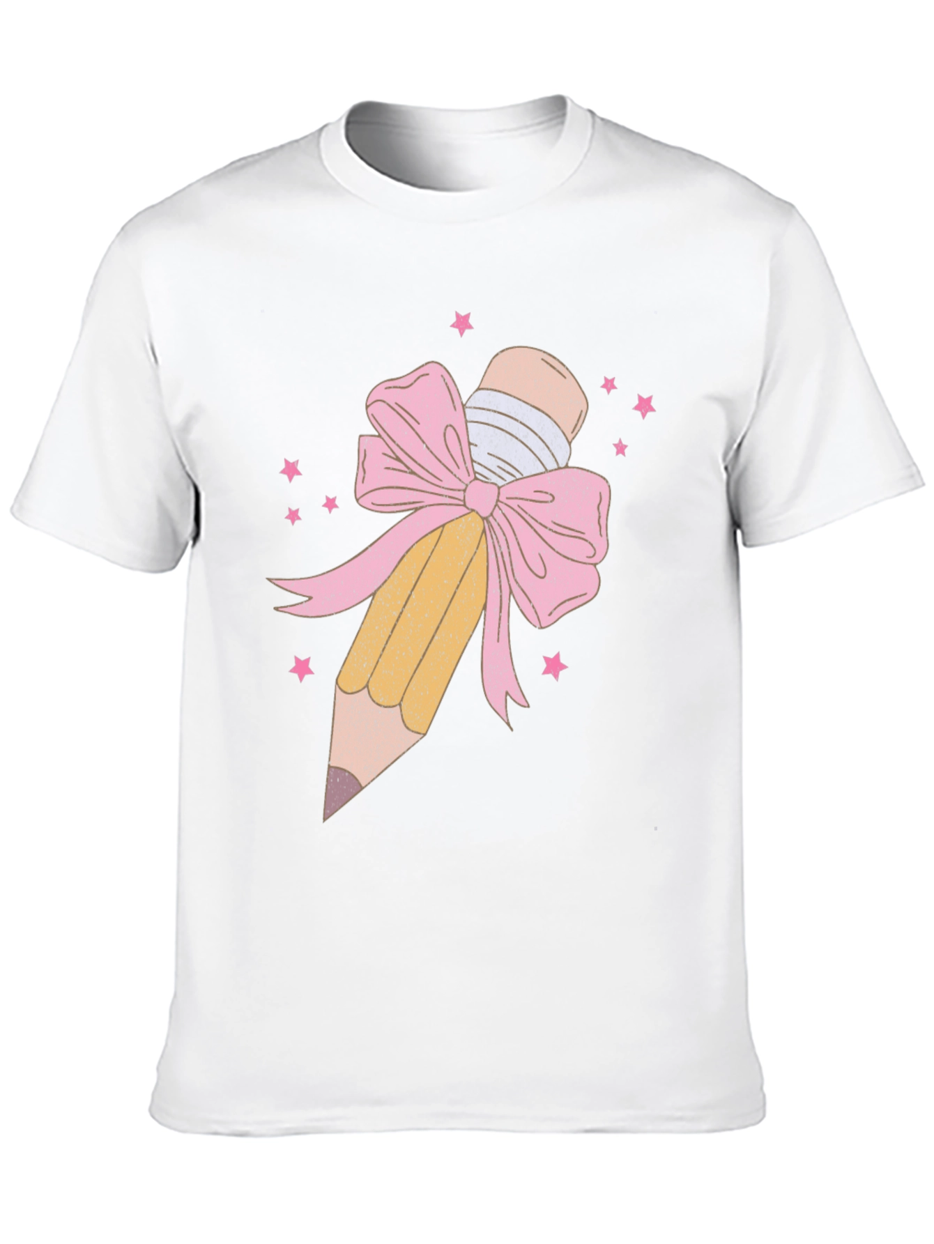 Pencil & Bow Graphic Tee - Black
