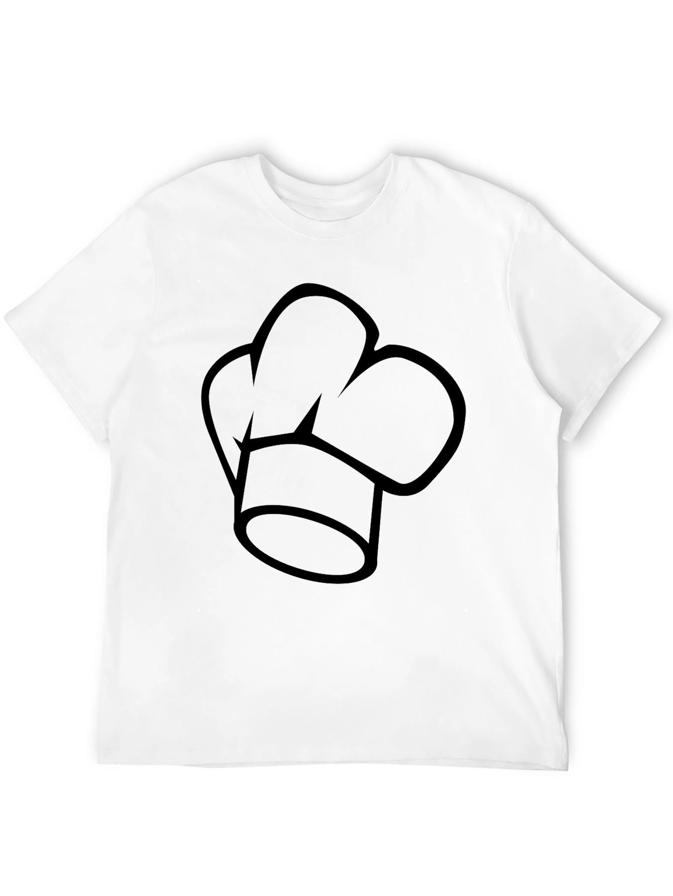Chef Hat Graphic Black T-Shirt - Culinary Apparel