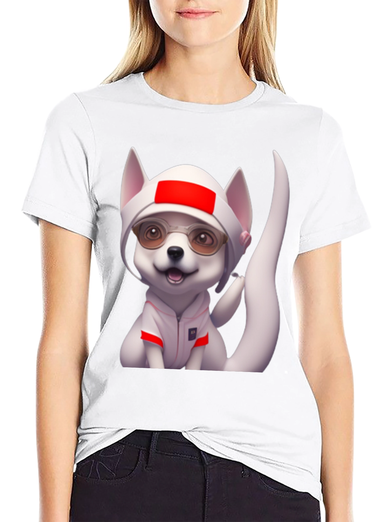 Dog Cartoon Character Graphic Tee