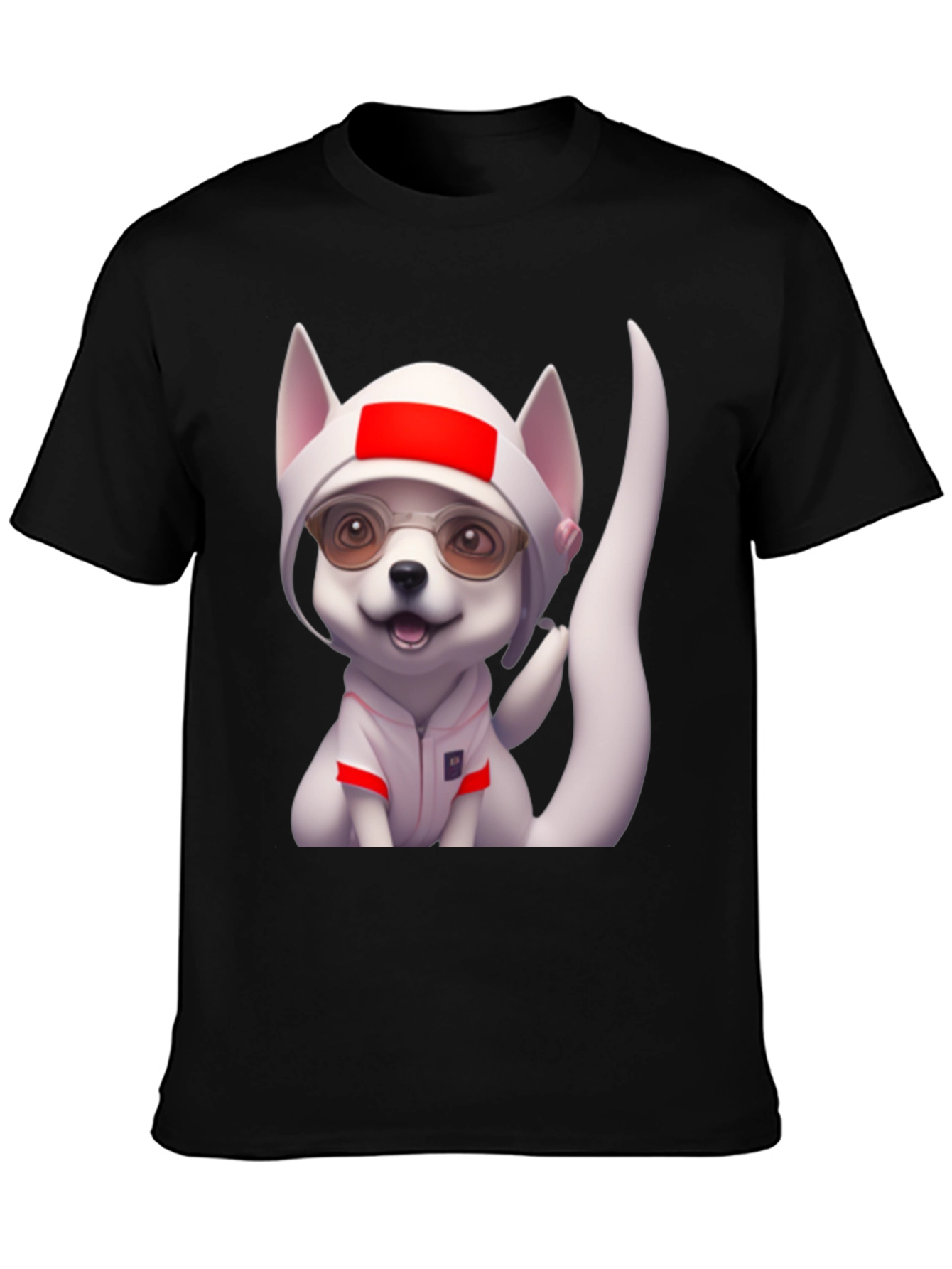 Dog Cartoon Character Graphic Tee