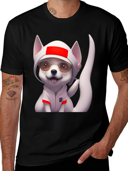 Dog Cartoon Character Graphic Tee