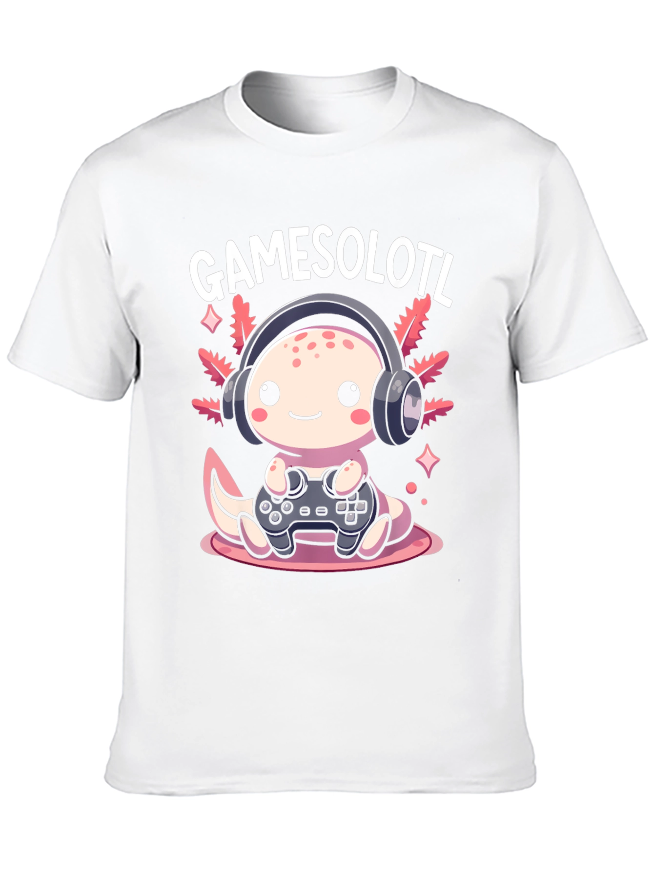 Gamesolotl Graphic Tee - Gamer Axolotl T-Shirt