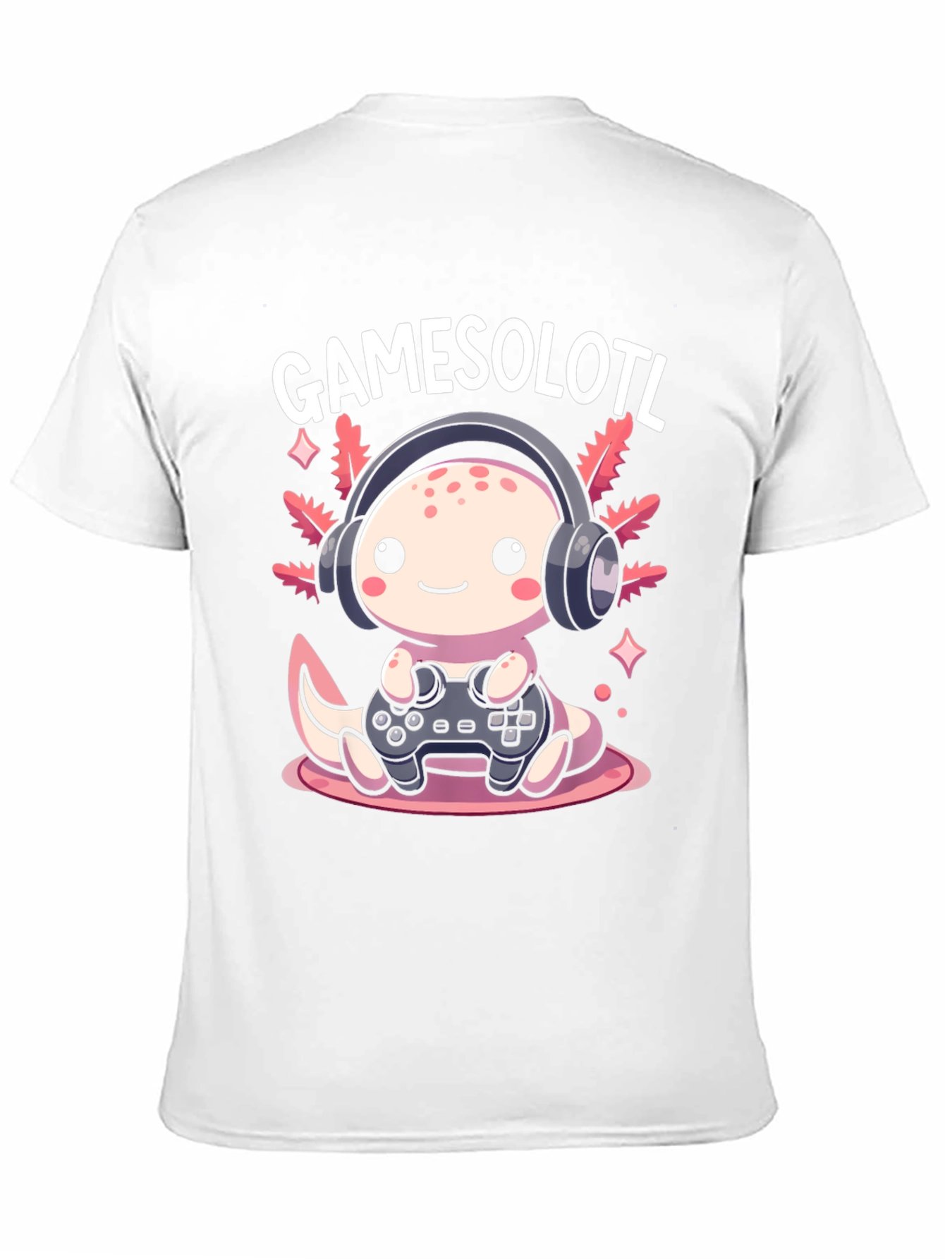 Gamesolotl Graphic Tee - Gamer Axolotl T-Shirt