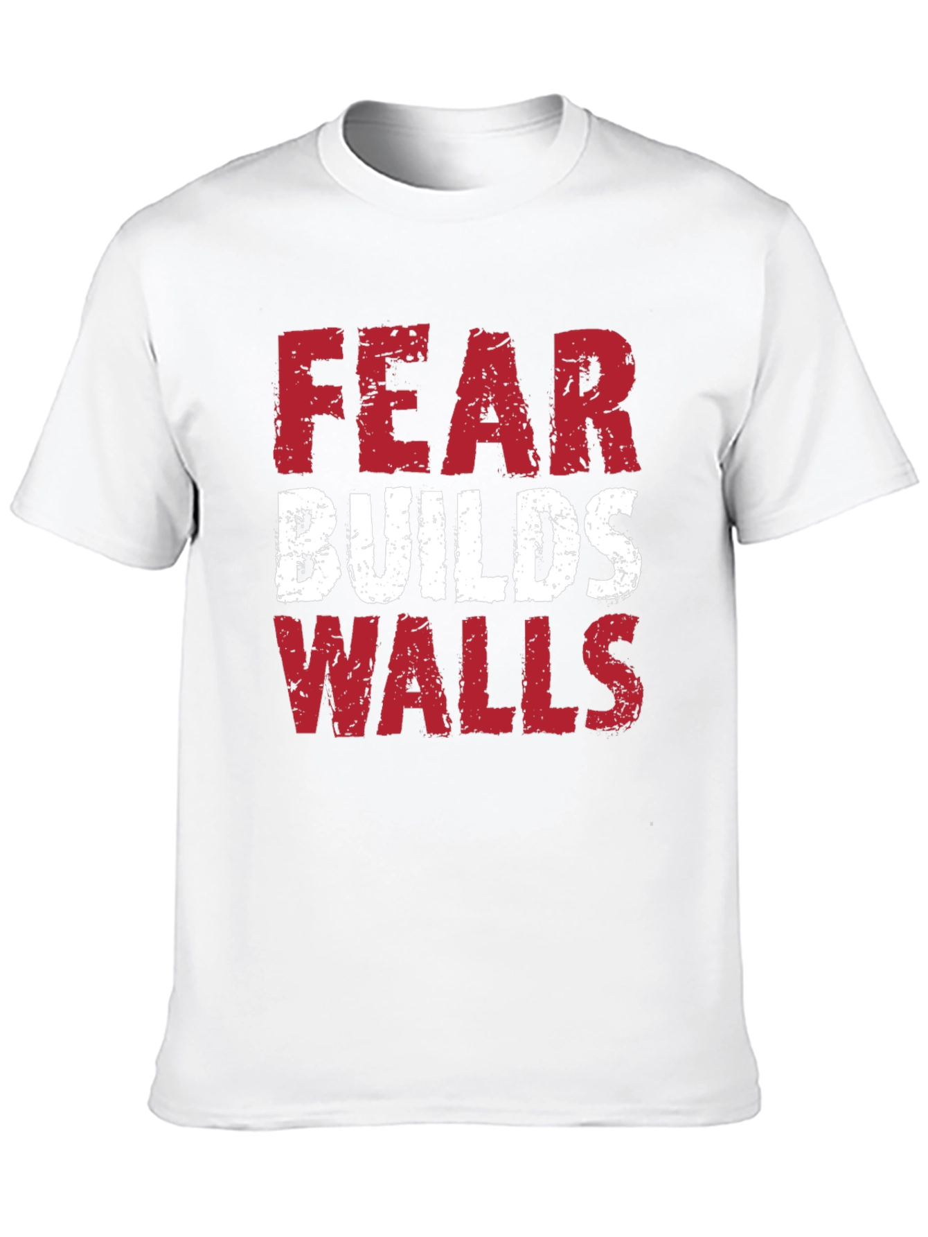 Fear Builds Walls Graphic Tee - Black