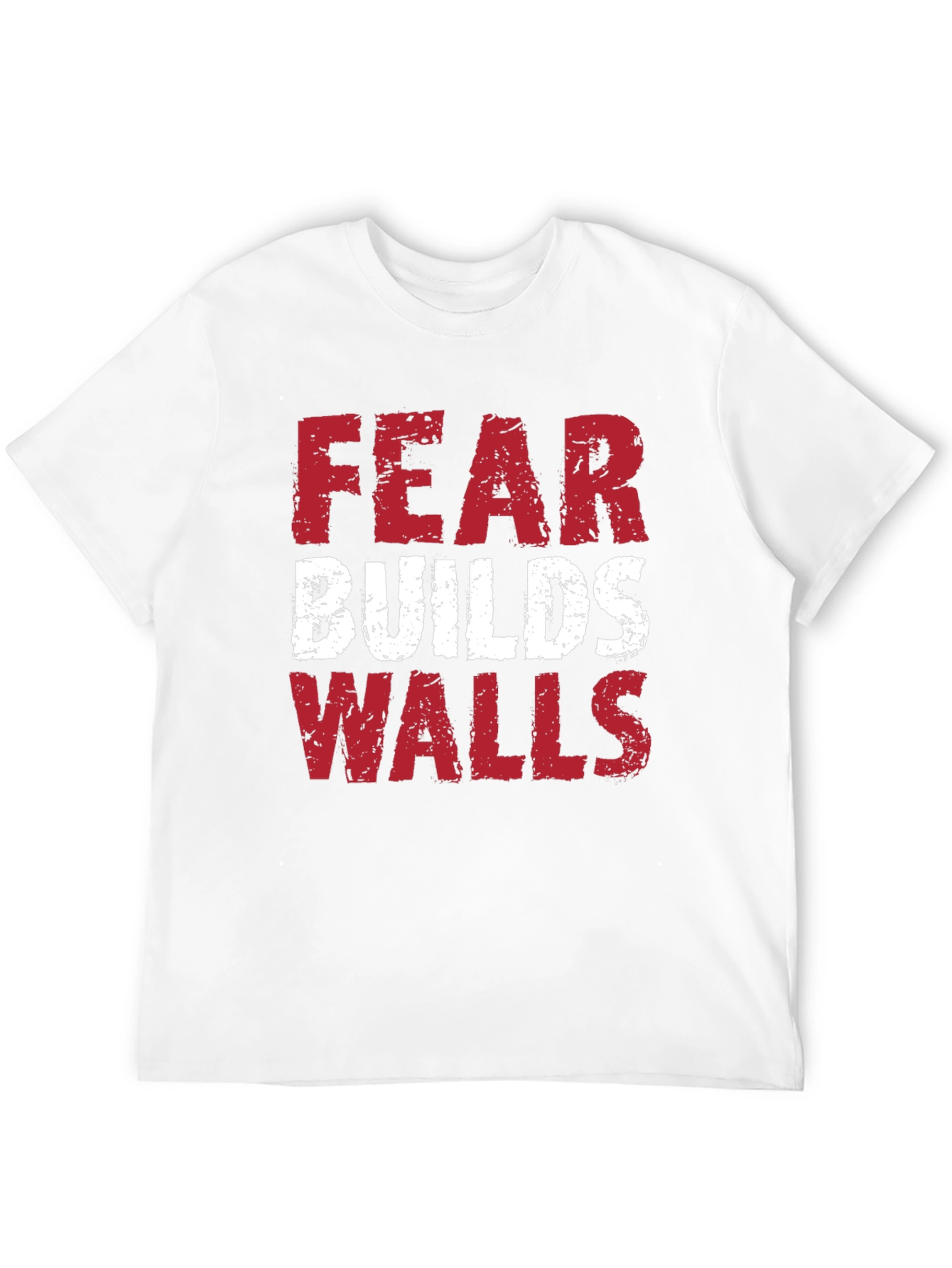 Fear Builds Walls Graphic Tee - Black