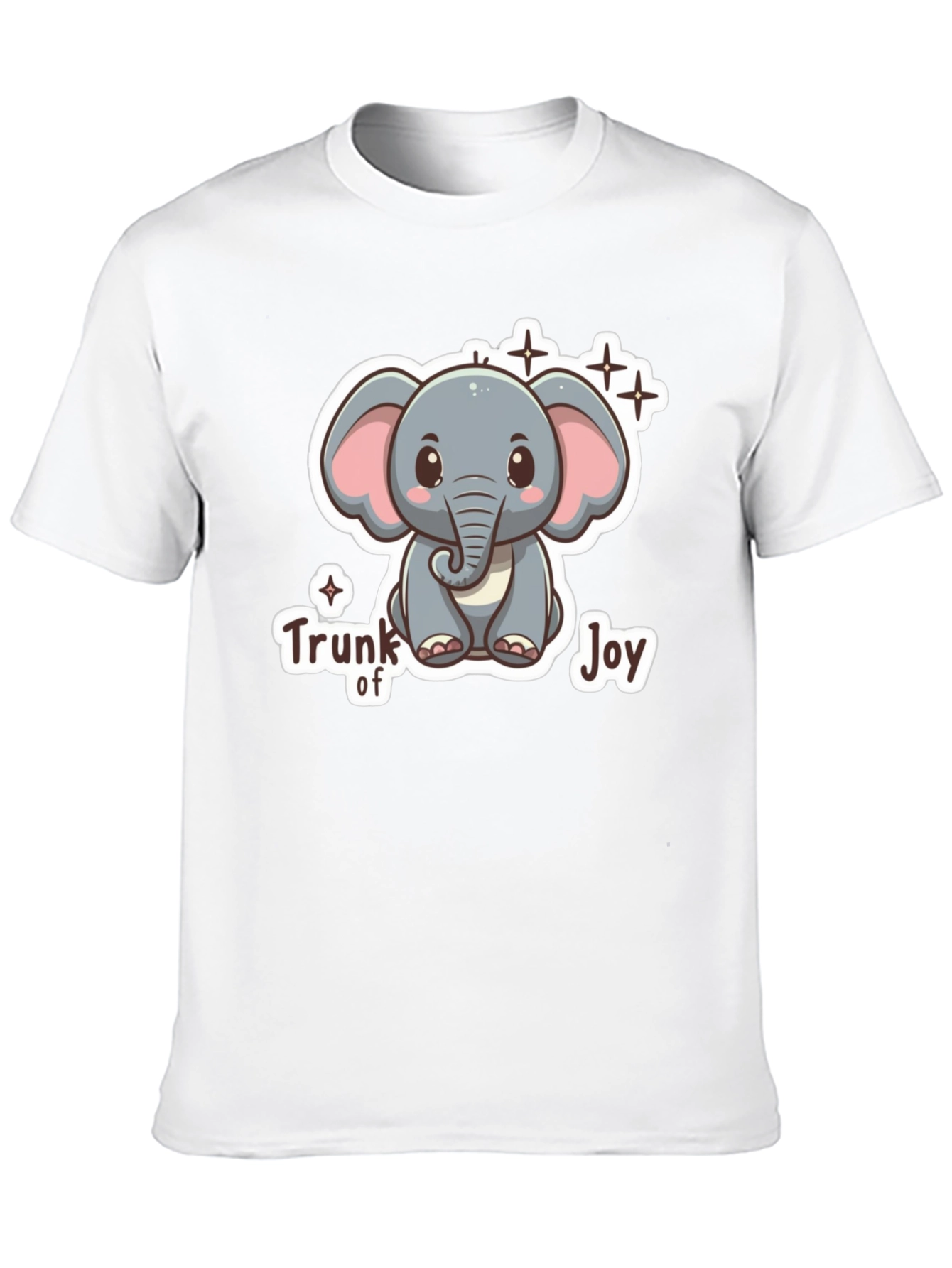 Cute Elephant Trunk of Joy Graphic T-Shirt