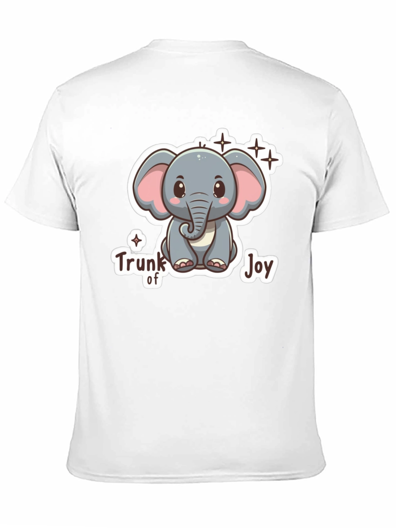 Cute Elephant Trunk of Joy Graphic T-Shirt