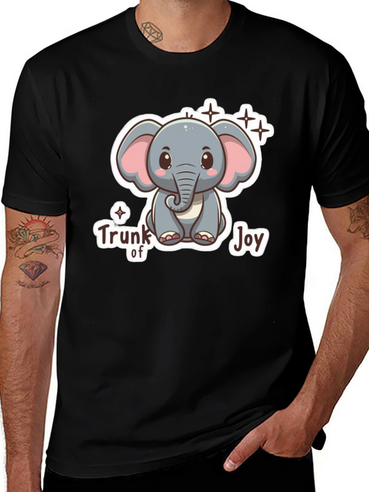 Cute Elephant Trunk of Joy Graphic T-Shirt