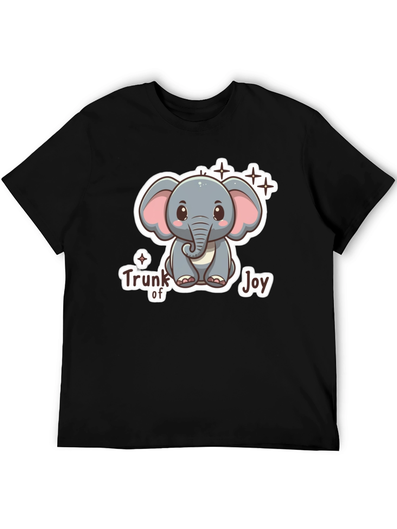 Cute Elephant Trunk of Joy Graphic T-Shirt