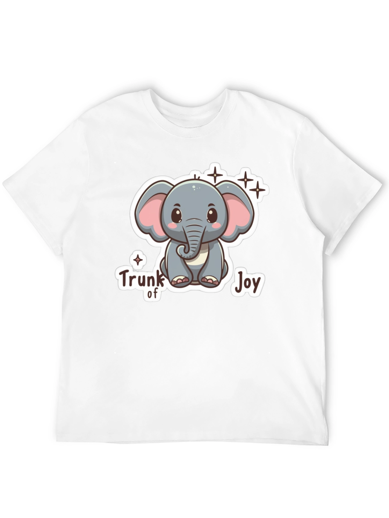 Cute Elephant Trunk of Joy Graphic T-Shirt