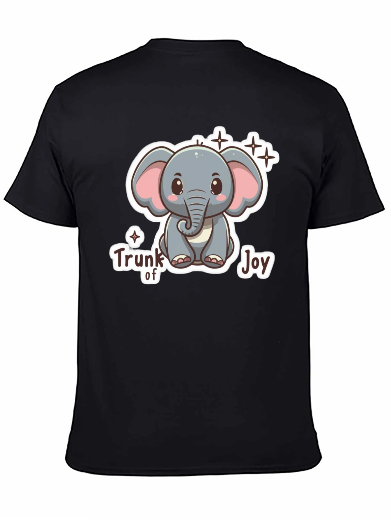 Cute Elephant Trunk of Joy Graphic T-Shirt