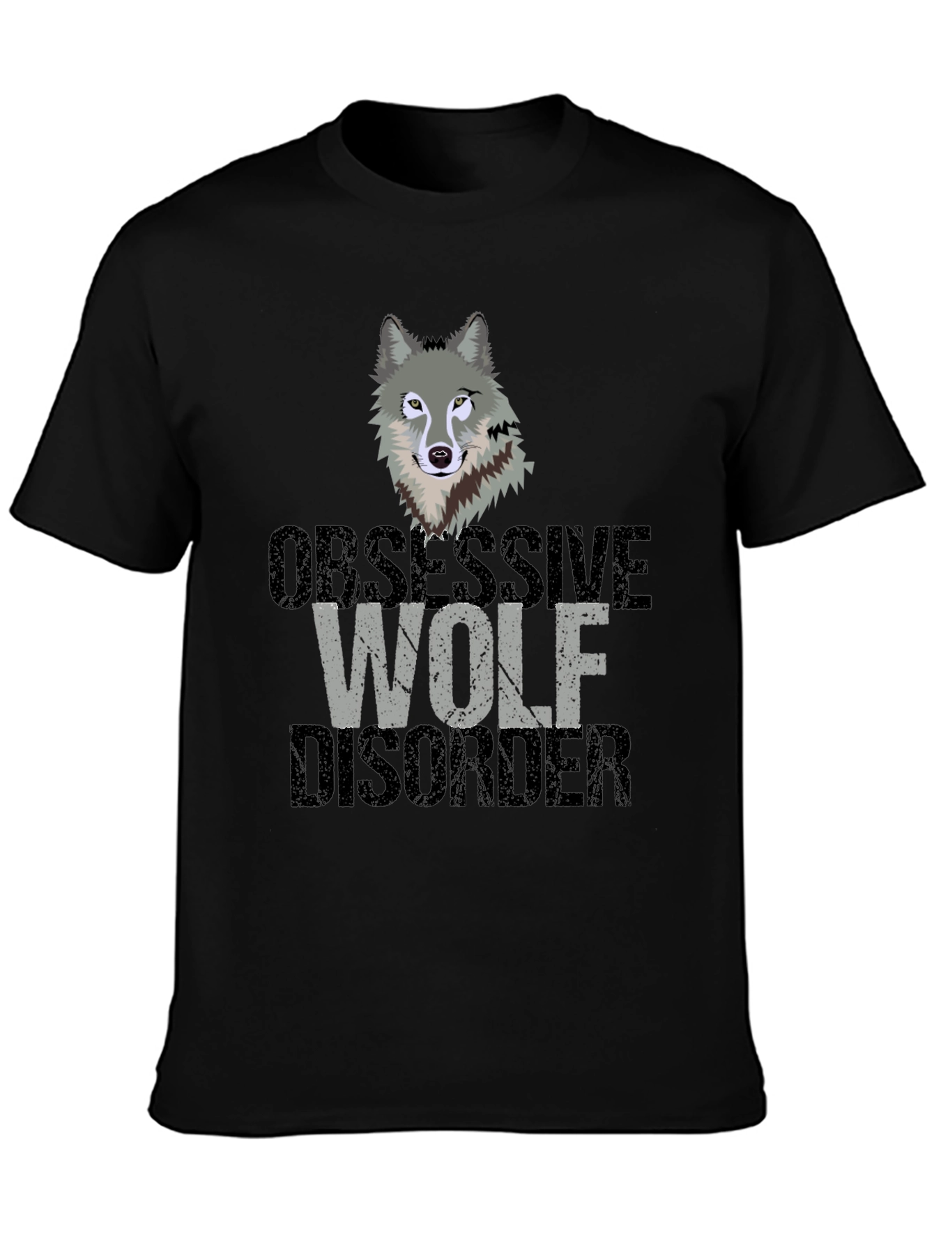 Obsessive Wolf Disorder T-Shirt - Mens Graphic Tee