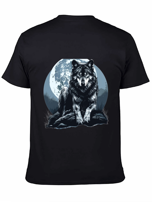 Wolf Moon Graphic Tee - Mens Black T-Shirt