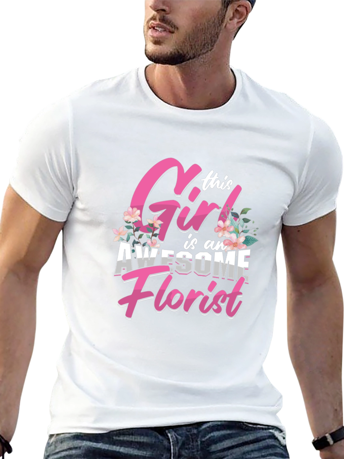 Awesome Florist Girl T-Shirt