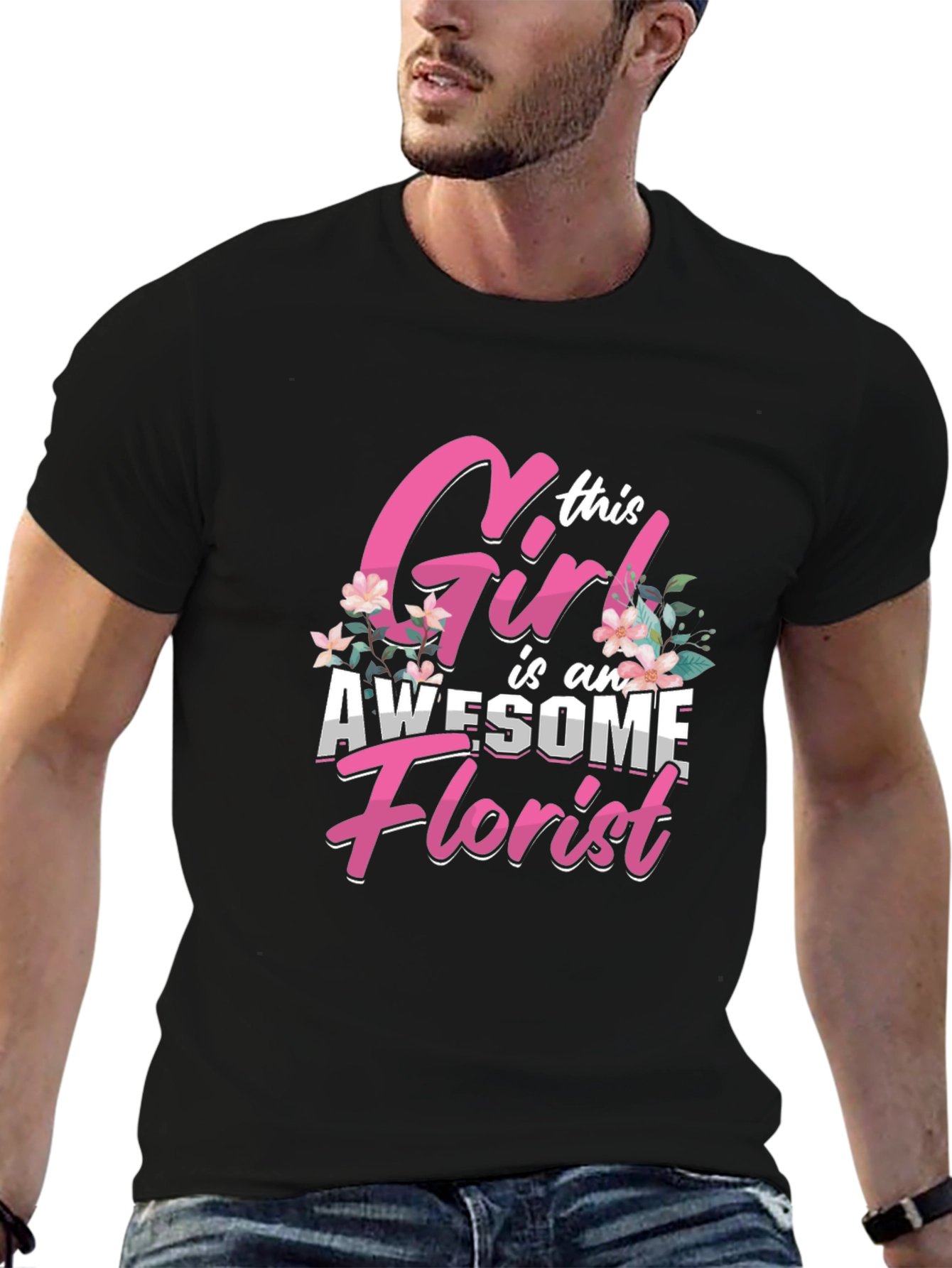 Awesome Florist Girl T-Shirt