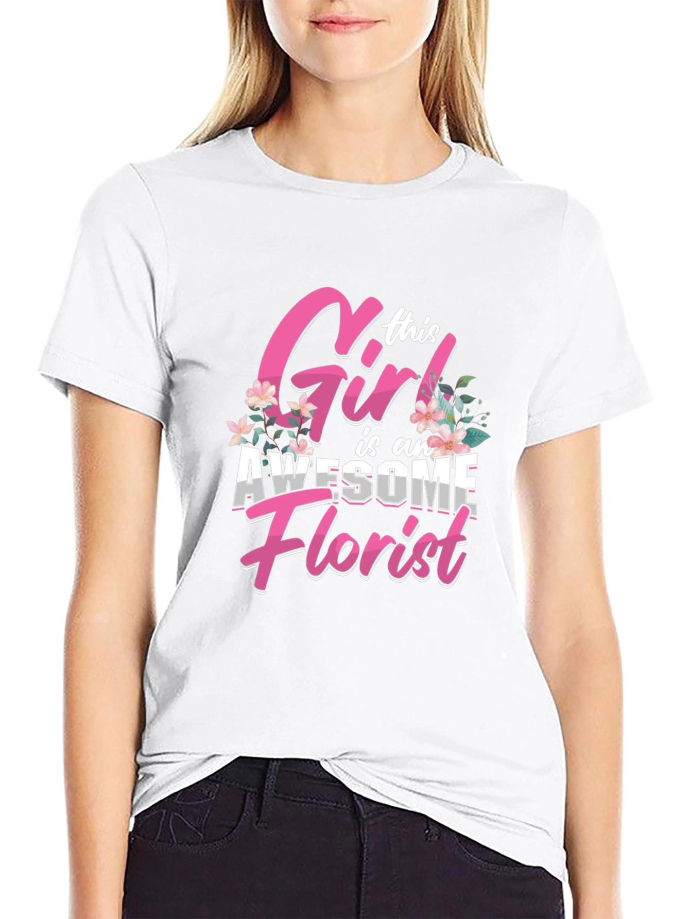 Awesome Florist Girl T-Shirt
