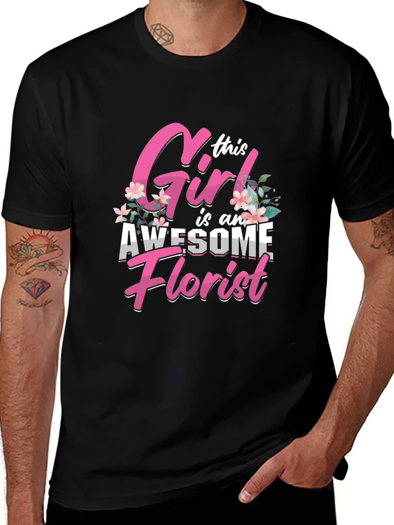 Awesome Florist Girl T-Shirt