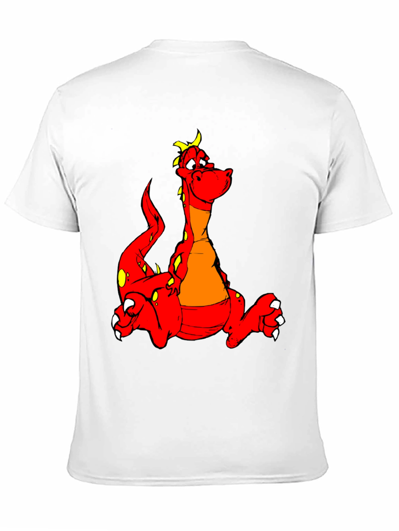 Dragon Cartoon Graphic Black T-Shirt