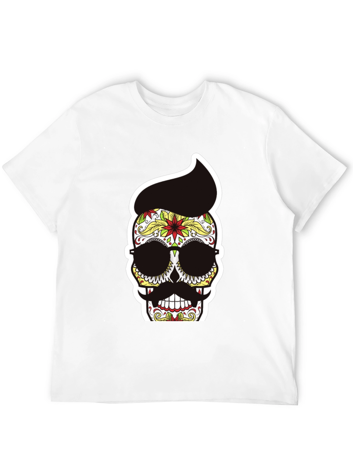Sugar Skull T-Shirt with Pompadour