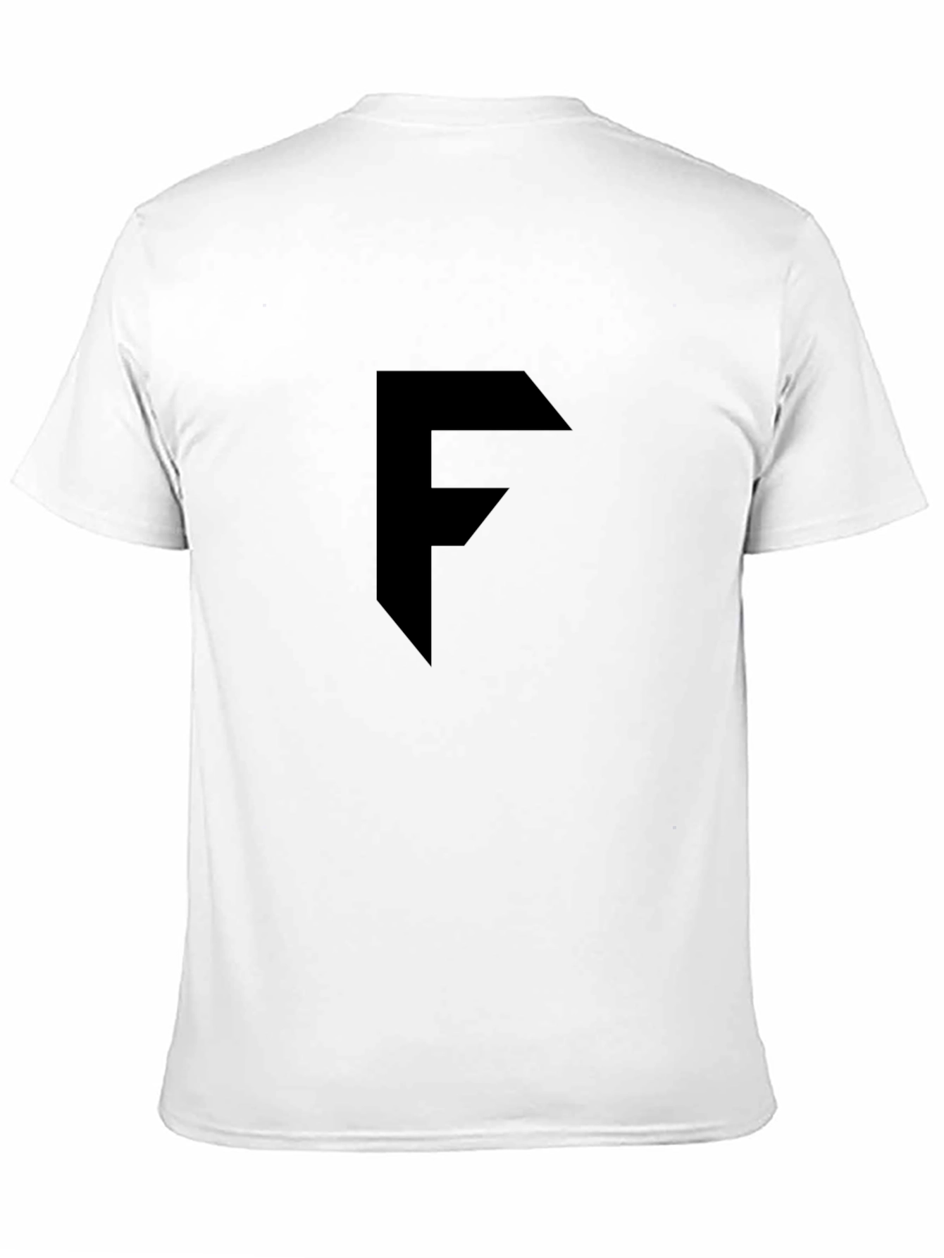 Bold Initial Tee - Black Graphic T-Shirt