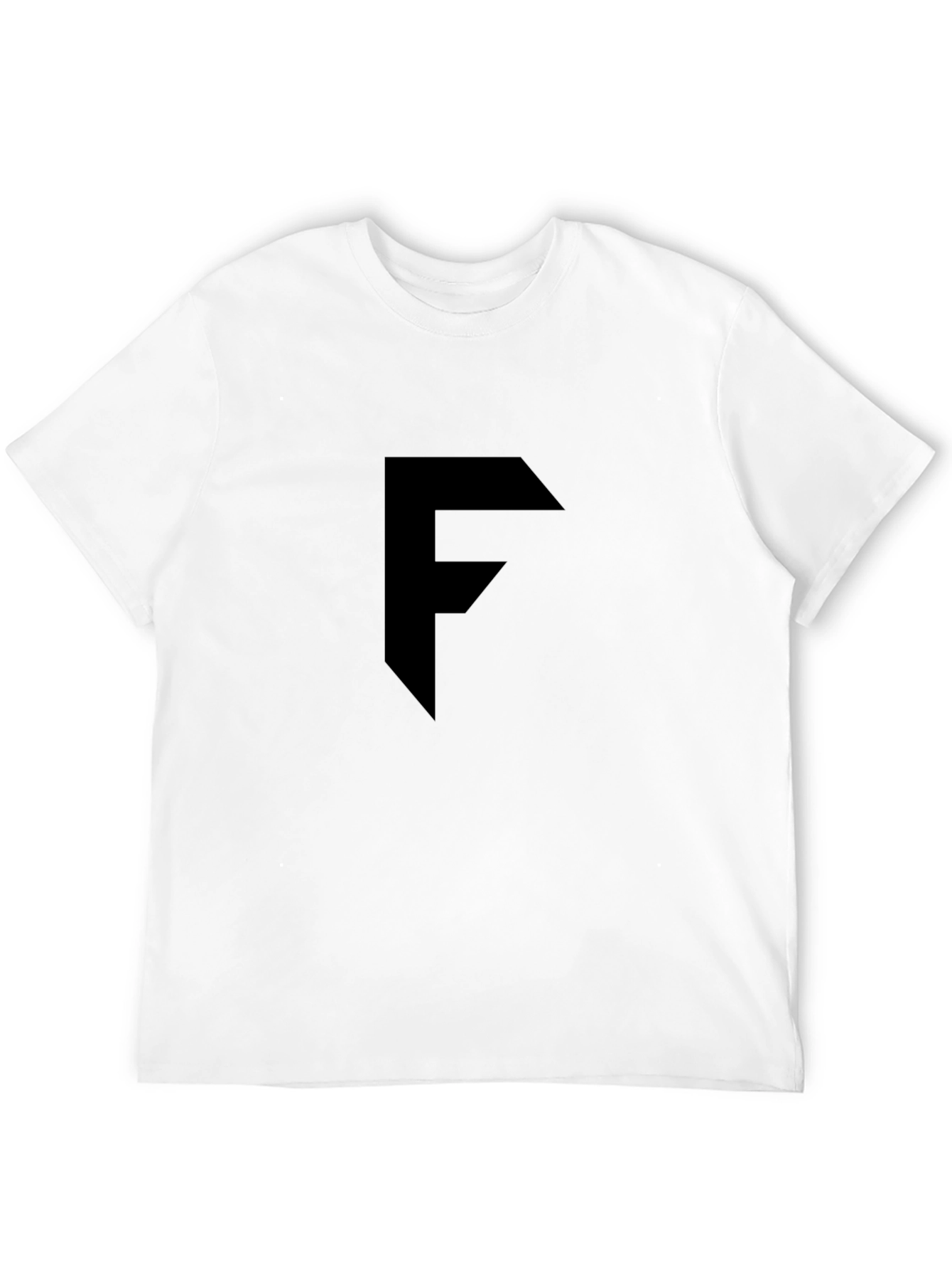 Bold Initial Tee - Black Graphic T-Shirt