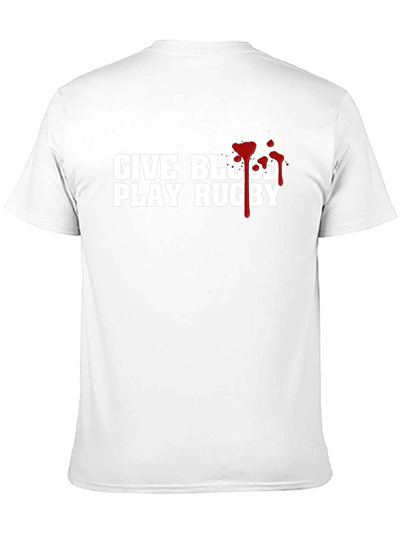 Give Blood Play Rugby Tee - Black Cotton T-Shirt