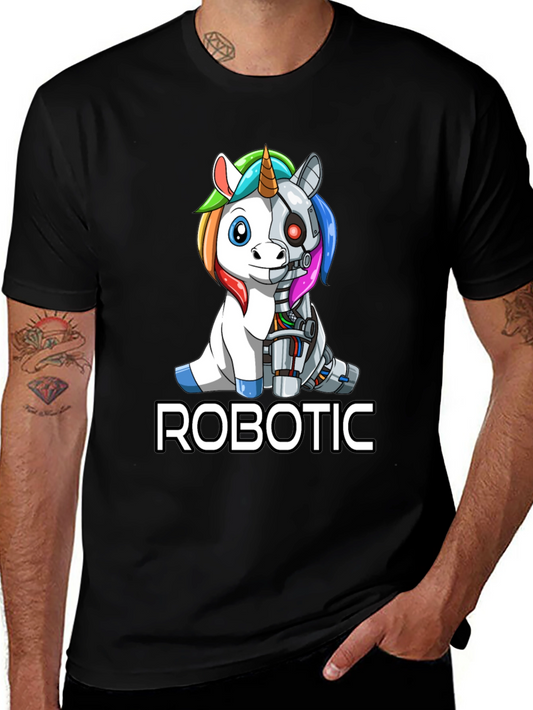 Robotic Unicorn T-Shirt - Unique Robot Unicorn Design