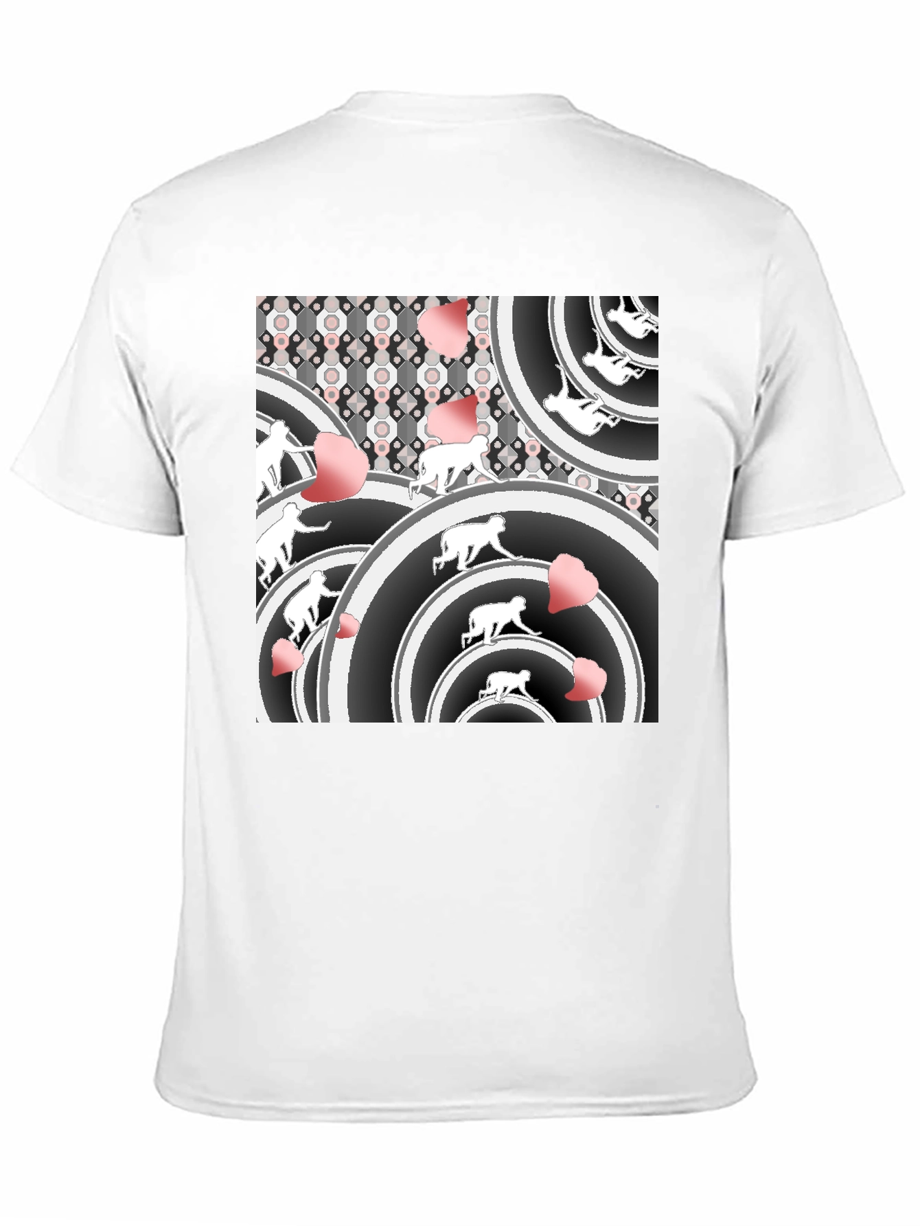Abstract Graphic Black T-Shirt