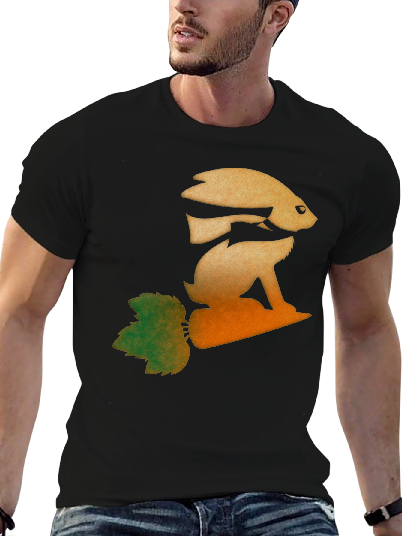 Fish & Rabbit Optical Illusion Graphic Tee