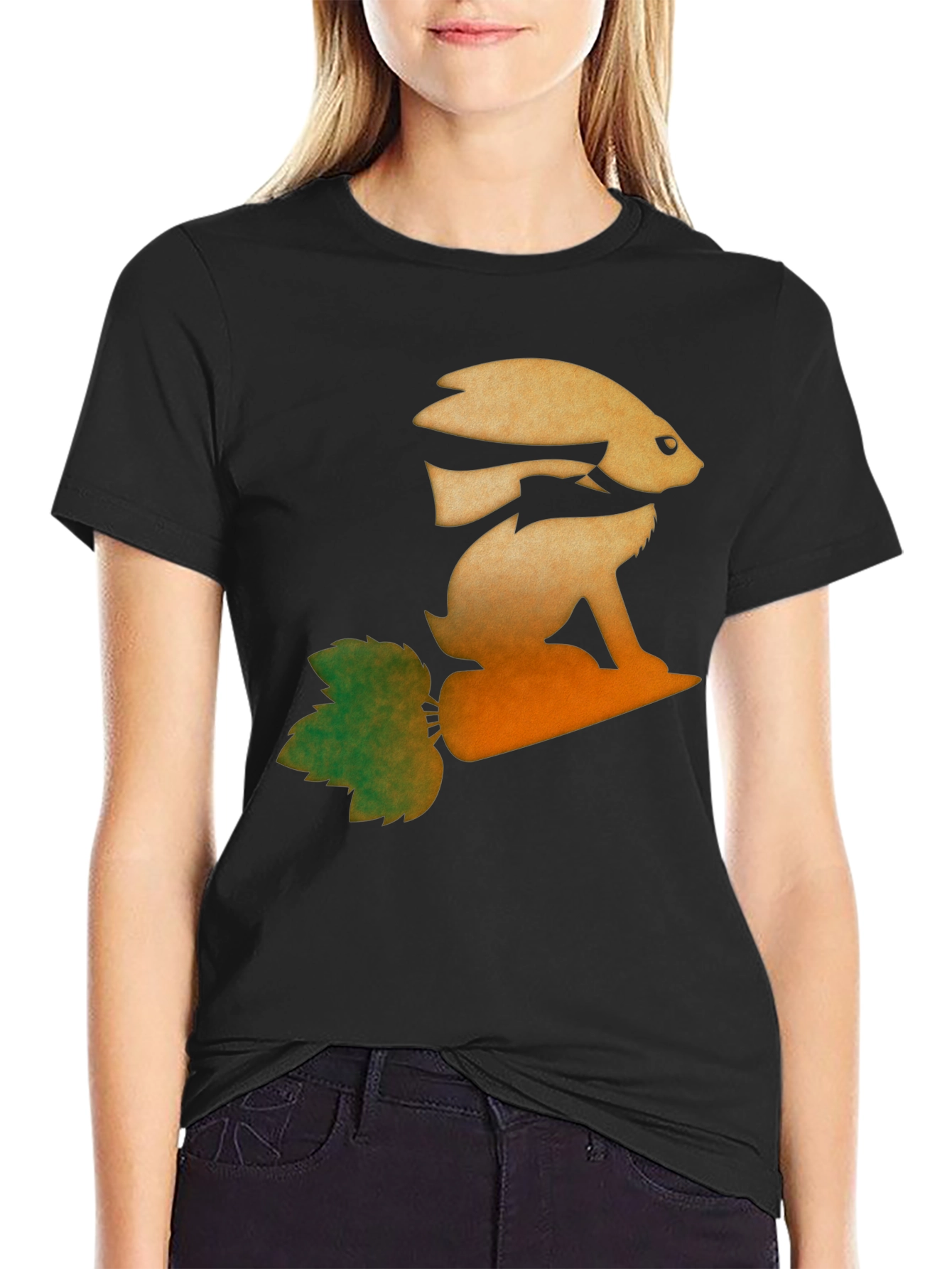Fish & Rabbit Optical Illusion Graphic Tee