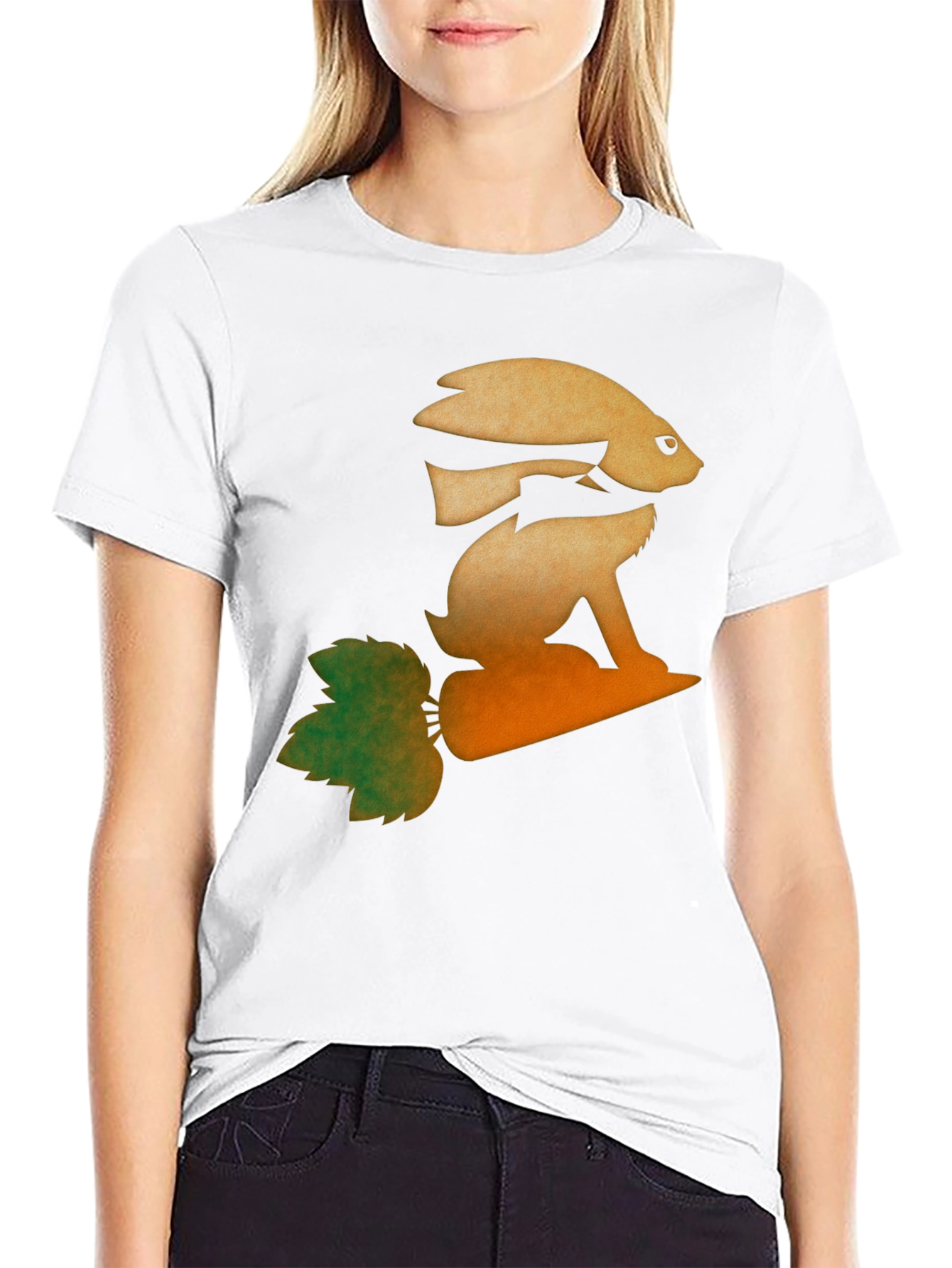 Fish & Rabbit Optical Illusion Graphic Tee