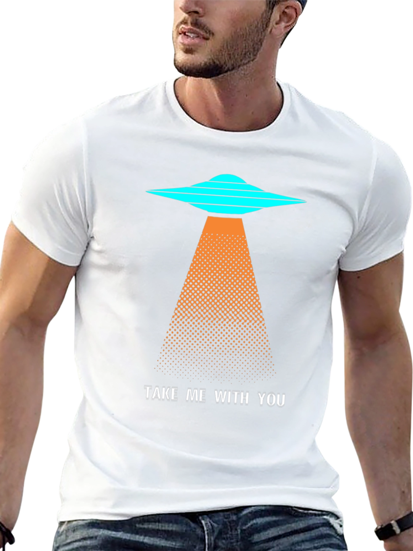 UFO Abduction Graphic T-Shirt - Take Me With You!